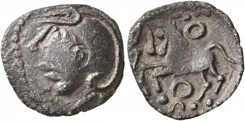 CELTIC, Central Gaul. Aedui. Circa 80-50 BC. Quinarius (Silver, 15 mm, 1.70 g, 3...