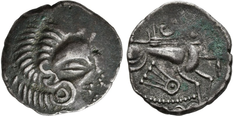 CELTIC, Northwest Gaul. Coriosolites. Circa 100-50 BC. Stater (Billon, 24 mm, 6....