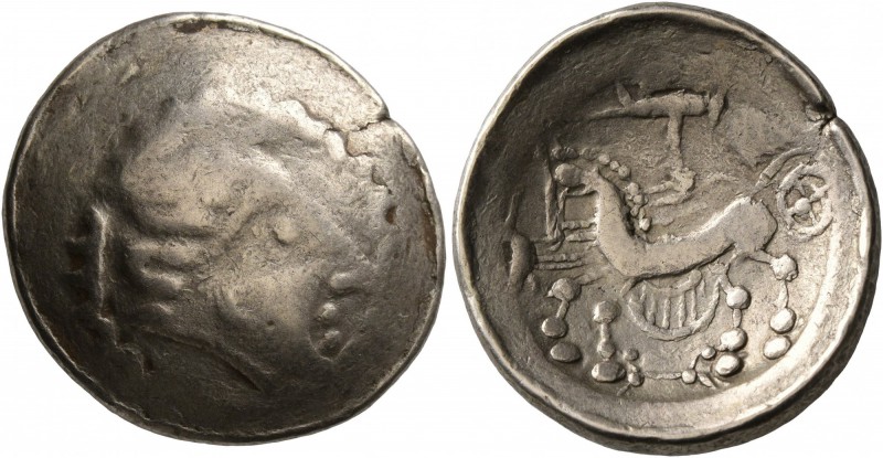 CELTIC, Central Europe. Helvetii. Late 2nd-early 1st century BC. Scyphate Stater...