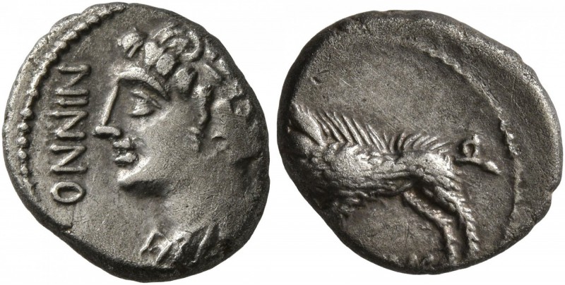 CELTIC, Central Europe. Rauraci. Circa 50-30 BC. Quinarius (Silver, 12 mm, 1.64 ...