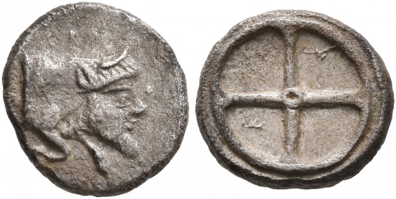 SICILY. Gela. Circa 480/75-475/70 BC. Litra (Silver, 10 mm, 0.71 g). [CEΛAΣ] For...