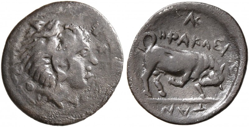 SICILY. Kephaloidion-Herakleia. Circa 405-396 BC. Litra (Silver, 12 mm, 0.56 g, ...