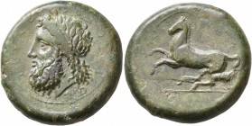 SICILY. Syracuse. Timoleon and the Third Democracy , 344-317 BC. Dilitron (Bronze, 27 mm, 20.04 g, 9 h), Timoleontic Symmachy coinage, circa 339/8-334...