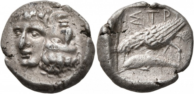 MOESIA. Istros. Circa mid to late 5th century BC. Drachm (Silver, 19 mm, 7.01 g,...