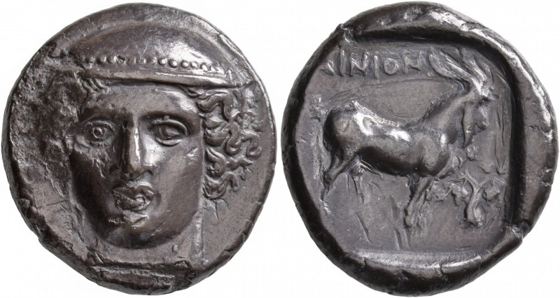 THRACE. Ainos. Circa 398/7-396/5 BC. Tetradrachm (Silver, 24 mm, 13.49 g, 12 h)....
