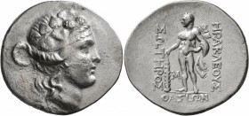 ISLANDS OFF THRACE, Thasos. Circa 148-90/80 BC. Tetradrachm (Silver, 36 mm, 15.86 g, 1 h). Head of Dionysos to right, wearing ivy wreath and taenia. R...
