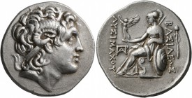 KINGS OF THRACE. Lysimachos, 305-281 BC. Tetradrachm (Silver, 28 mm, 16.96 g, 12 h), Parium, circa 297/6-282/1 BC. Diademed head of Alexander the Grea...