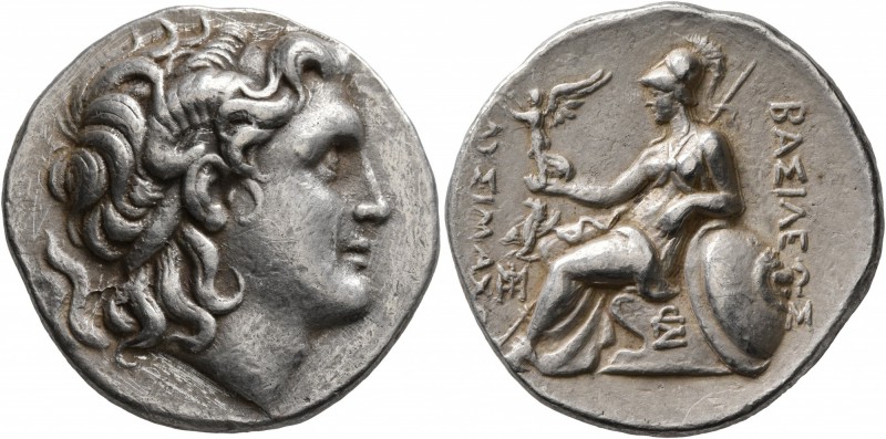 KINGS OF THRACE. Lysimachos, 305-281 BC. Tetradrachm (Silver, 28 mm, 17.02 g, 12...