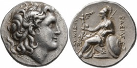 KINGS OF THRACE. Lysimachos, 305-281 BC. Tetradrachm (Silver, 28 mm, 17.02 g, 12 h), uncertain mint in Asia Minor. Diademed head of Alexander the Grea...