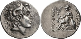 KINGS OF THRACE. Lysimachos, 305-281 BC. Tetradrachm (Silver, 31 mm, 17.04 g, 1 h), Lysimacheia, circa 220-200. Diademed head of Alexander the Great t...