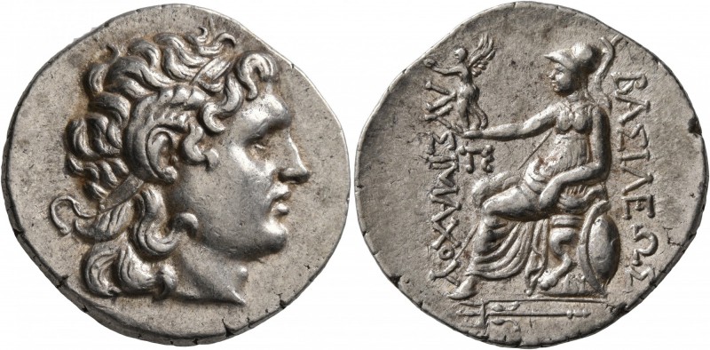 KINGS OF THRACE. Lysimachos, 305-281 BC. Tetradrachm (Silver, 31 mm, 16.95 g, 1 ...