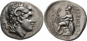 KINGS OF THRACE. Lysimachos, 305-281 BC. Tetradrachm (Silver, 33 mm, 16.73 g, 12 h), uncertain mint, circa 250-200. Diademed head of Alexander the Gre...