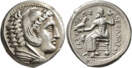 KINGS OF MACEDON. Alexander III ‘the Great’, 336-323 BC. Tetradrachm (Silver, 25 mm, 17.26 g, 12 h), Amphipolis, struck by Antipater under Philip III,...