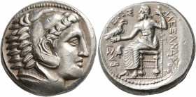 KINGS OF MACEDON. Alexander III ‘the Great’, 336-323 BC. Tetradrachm (Silver, 24 mm, 17.29 g, 3 h), Amphipolis, struck by Antipater under Philip III, ...