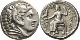 KINGS OF MACEDON. Alexander III ‘the Great’, 336-323 BC. Tetradrachm (Silver, 24 mm, 17.18 g, 6 h), Amphipolis, struck by Antipater under Philip III, ...