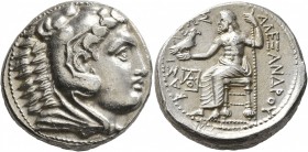 KINGS OF MACEDON. Alexander III ‘the Great’, 336-323 BC. Tetradrachm (Silver, 25 mm, 17.20 g, 3 h), Amphipolis, struck by Antipater under Philip III, ...