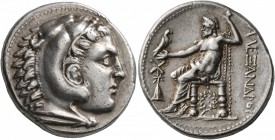 KINGS OF MACEDON. Alexander III ‘the Great’, 336-323 BC. Tetradrachm (Silver, 26 mm, 17.15 g, 3 h), Uranopolis (or Amphipolis), struck under Alexarcho...