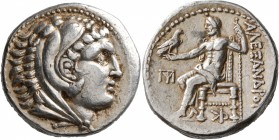 KINGS OF MACEDON. Alexander III ‘the Great’, 336-323 BC. Tetradrachm (Silver, 27 mm, 17.33 g, 3 h), Amphipolis, circa 285. Head of Herakles to right, ...