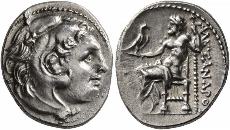 KINGS OF MACEDON. Alexander III ‘the Great’, 336-323 BC. Drachm (Silver, 19 mm, ...