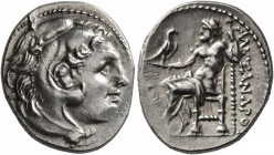 KINGS OF MACEDON. Alexander III ‘the Great’, 336-323 BC. Drachm (Silver, 19 mm, 4.23 g, 12 h), uncertain Black Sea or western Asia Minor mint. Head of...