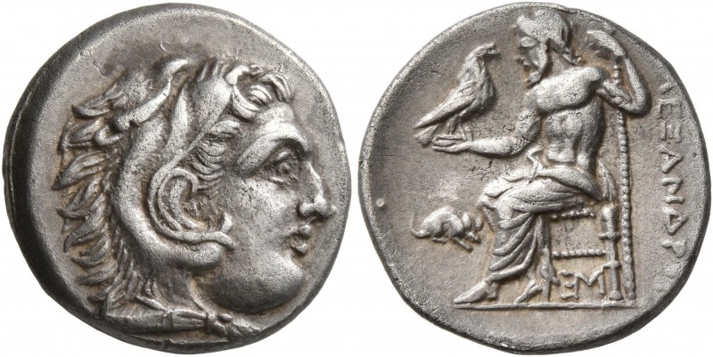 KINGS OF MACEDON. Alexander III ‘the Great’, 336-323 BC. Drachm (Silver, 17 mm, ...