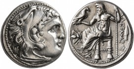 KINGS OF MACEDON. Alexander III ‘the Great’, 336-323 BC. Drachm (Silver, 16 mm, 4.27 g, 12 h), Magnesia ad Maeandrum, struck by Menander or Kleitos, c...