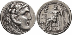 KINGS OF MACEDON. Alexander III ‘the Great’, 336-323 BC. Tetradrachm (Silver, 31 mm, 16.68 g, 12 h), the obverse die signed by Dan..., Rhodes, circa 2...