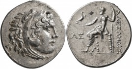 KINGS OF MACEDON. Alexander III ‘the Great’, 336-323 BC. Tetradrachm (Subaeratus, 31 mm, 14.43 g, 11 h), irregular mint, imitating Aspendos, circa 208...
