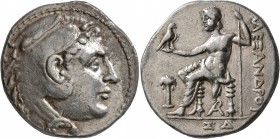 KINGS OF MACEDON. Alexander III ‘the Great’, 336-323 BC. Tetradrachm (Silver, 29 mm, 17.02 g, 1 h), Arados, CY 64 = 196/5. Head of Herakles to right, ...