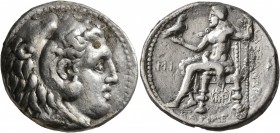 KINGS OF MACEDON. Alexander III ‘the Great’, 336-323 BC. Tetradrachm (Silver, 26 mm, 16.66 g, 5 h), Babylon, under Seleukos, circa 311-300. Head of He...