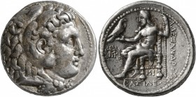 KINGS OF MACEDON. Alexander III ‘the Great’, 336-323 BC. Tetradrachm (Silver, 25 mm, 17.08 g, 5 h), Babylon, under Seleukos, circa 311-300. Head of He...
