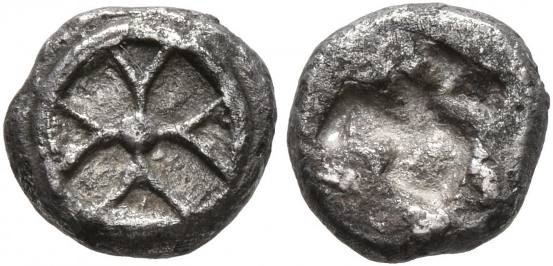 ATTICA. Athens. Circa 515-510 BC. Obol (Silver, 8 mm, 0.57 g), 'Wappenmünzen' ty...
