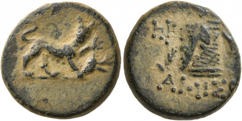 PONTOS. Amisos. Time of Mithradates VI Eupator , circa 85-65 BC. Dichalkon (Bron...