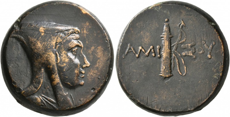 PONTOS. Amisos. Time of Mithradates VI Eupator , circa 85-65 BC. AE (Orichalcum,...