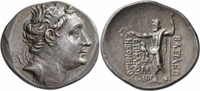 KINGS OF BITHYNIA. Nikomedes III Euergetes, 127-94 BC. Tetradrachm (Silver, 33 mm, 16.81 g, 12 h), Nikomedia, BE 172 = 126/5. Diademed head of Nikomed...