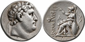 KINGS OF PERGAMON. Eumenes I, 263-241 BC. Tetradrachm (Silver, 28 mm, 16.86 g, 1 h), circa 255/50-241. Laureate head of Philetairos to right. Rev. ΦΙΛ...