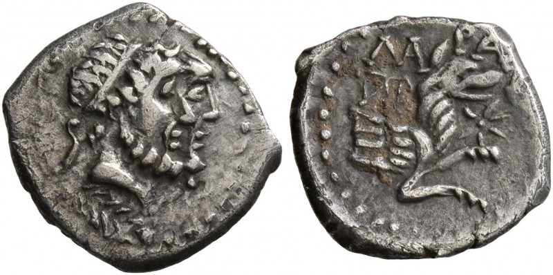 LYCAONIA. Laranda. Circa 324/3 BC. Obol (Silver, 11 mm, 0.61 g, 12 h). Jugate di...