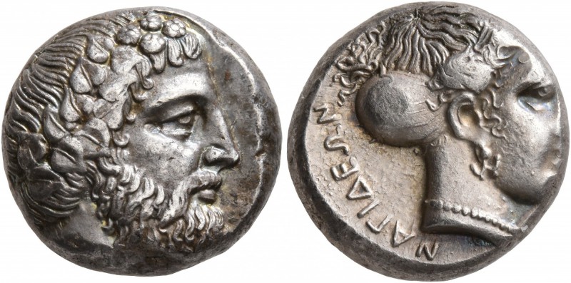 CILICIA. Nagidos. Circa 400-385/4 BC. Stater (Silver, 18 mm, 10.84 g, 9 h). Head...
