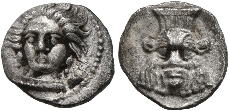 CILICIA. Uncertain. 4th century BC. Obol (Silver, 9 mm, 0.53 g, 11 h). Female he...