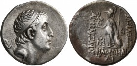 KINGS OF CAPPADOCIA. Ariobarzanes I Philoromaios, 96-63 BC. Drachm (Silver, 17 mm, 3.85 g, 12 h), RY 14 = 82/81 BC. Diademed head of Ariobarzanes I to...