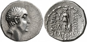KINGS OF CAPPADOCIA. Ariobarzanes I Philoromaios, 96-63 BC. Drachm (Silver, 17 mm, 4.08 g, 1 h), RY 22 = 74/3. Diademed head of Ariobarzanes to right....