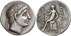 SELEUKID KINGS OF SYRIA. Antiochos I Soter, 281-261 BC. Tetradrachm (Silver, 29 mm, 17.08 g, 7 h), Seleukeia on the Tigris. Diademed head of Antiochos...