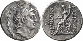 SELEUKID KINGS OF SYRIA. Demetrios I Soter, 162-150 BC. Tetradrachm (Silver, 29 mm, 16.20 g, 12 h), Antiochia on the Orontes, circa 162-155/4. Diademe...