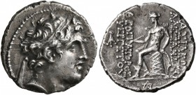 SELEUKID KINGS OF SYRIA. Alexander I Balas, 152-145 BC. Drachm (Silver, 18 mm, 3.99 g, 1 h), Antiochia on the Orontes, undated but with controls of SE...