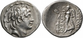 SELEUKID KINGS OF SYRIA. Antiochos VII Euergetes (Sidetes), 138-129 BC. Drachm (Silver, 19 mm, 4.14 g, 12 h), Antiochia on the Orontes. Diademed head ...