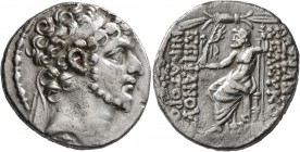 SELEUKID KINGS OF SYRIA. Seleukos VI Epiphanes Nikator, circa 96-94 BC. Tetradrachm (Silver, 27 mm, 15.55 g, 2 h), Antiochia on the Orontes. Diademed ...