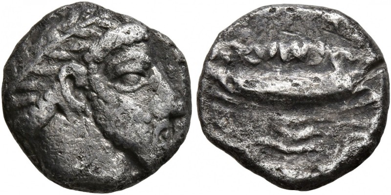 PHOENICIA. Arados. Circa 380-351/0 BC. 1/3 Stater (?) (Silver, 12 mm, 2.59 g, 4 ...