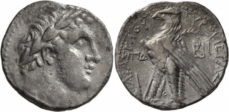 PHOENICIA. Tyre. 126/5 BC-AD 65/6. Shekel (Silver, 27 mm, 13.14 g, 12 h), CY 84 ...