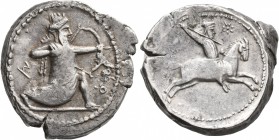 PERSIA, Achaemenid Empire. Time of Artaxerxes III to Darios III , circa 359/358-333 BC. Tetradrachm (Silver, 24 mm, 13.50 g, 8 h), Chian standard, unc...