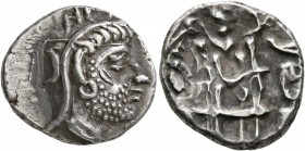 KINGS OF PERSIS. Uncertain king, mid-late 2nd century BC. Drachm (Silver, 17 mm, 4.01 g, 10 h). Male head to right, wearing diadem and kyrbasia surmou...